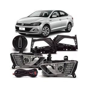 Kit farol auxiliar Milha Polo Virtus 2017 em diante Bmo
