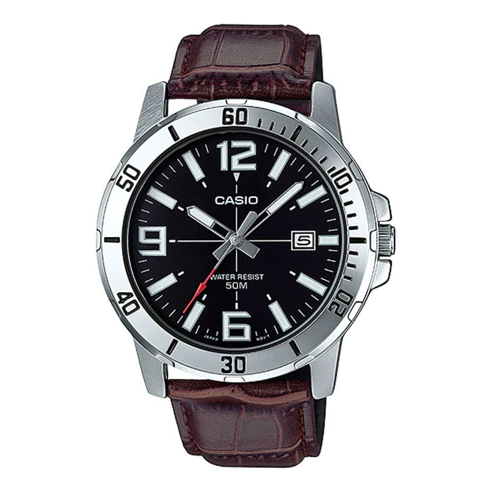 Relogio casio masculino analogico pulseira couro | Pontofrio