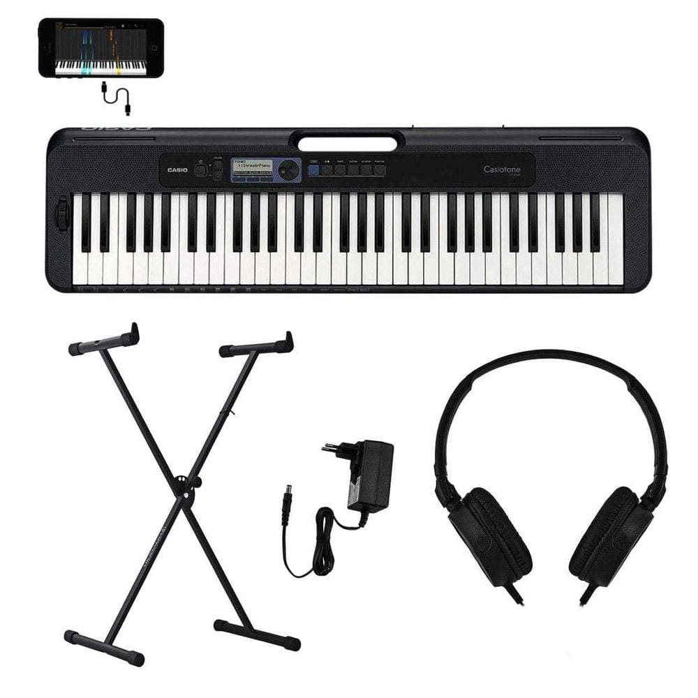 Kit Teclado Musical Profissional KeyPower Kp300 usb suporte - Loja