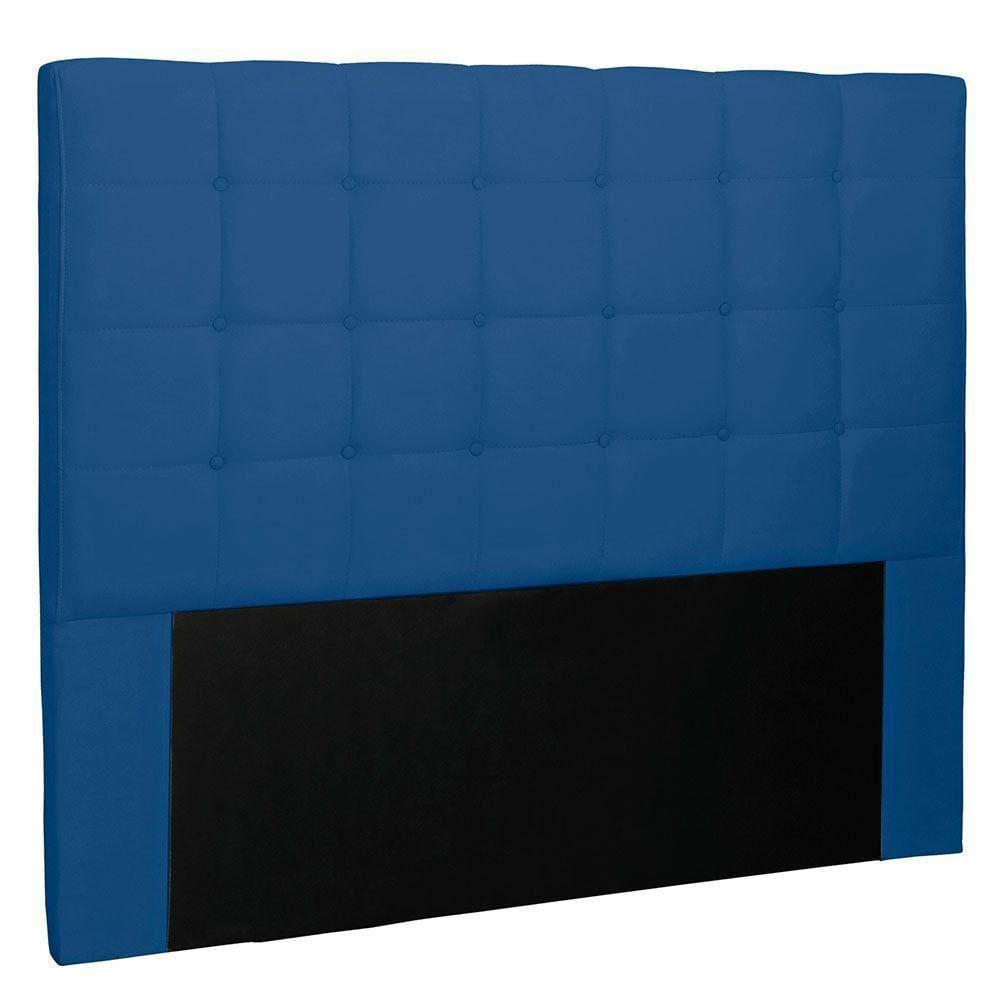 Cabeceira King 1,95m Verona Suede Azul Marinho