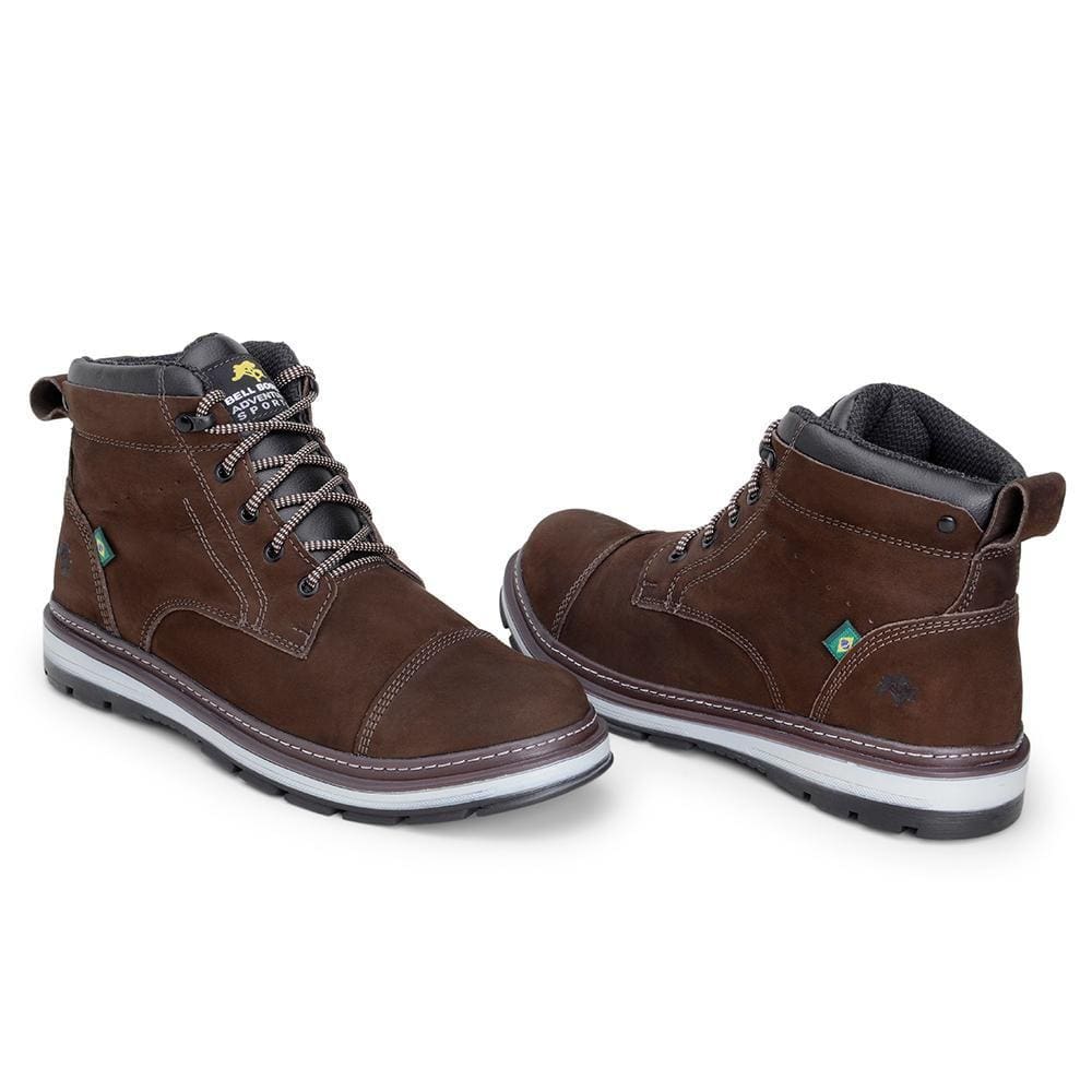Bota Masculina Couro Adventure Conforto Casual
