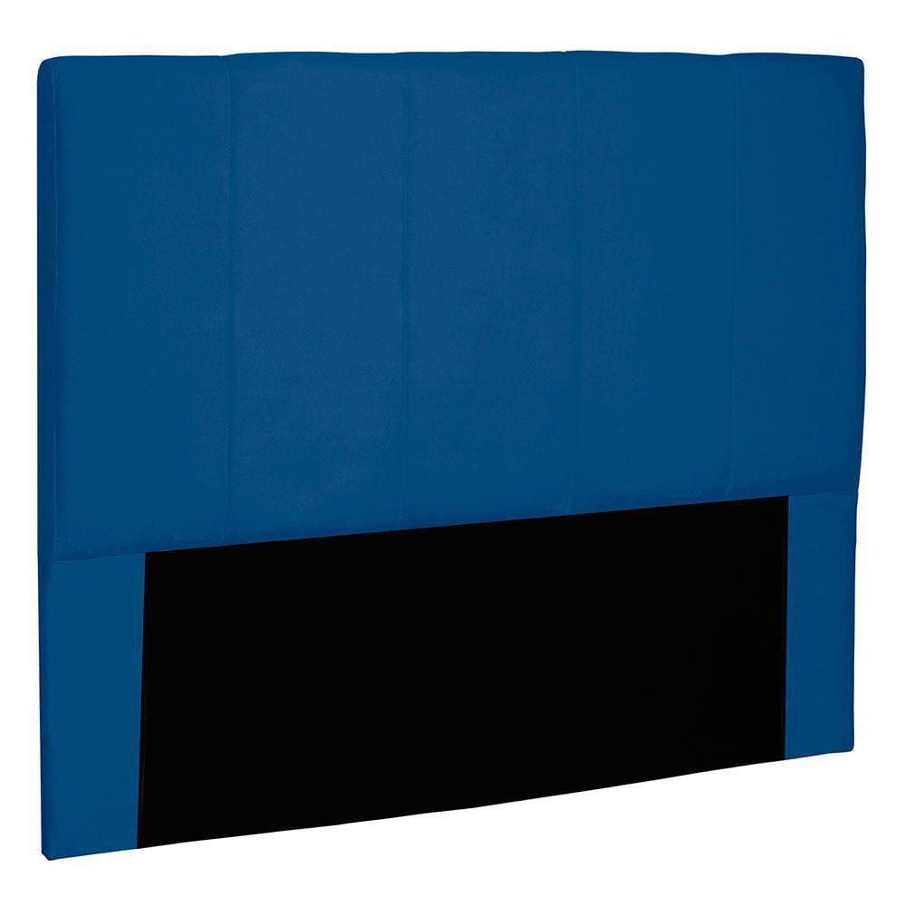 Cabeceira Queen 1,60m Ravenna Suede Azul Marinho