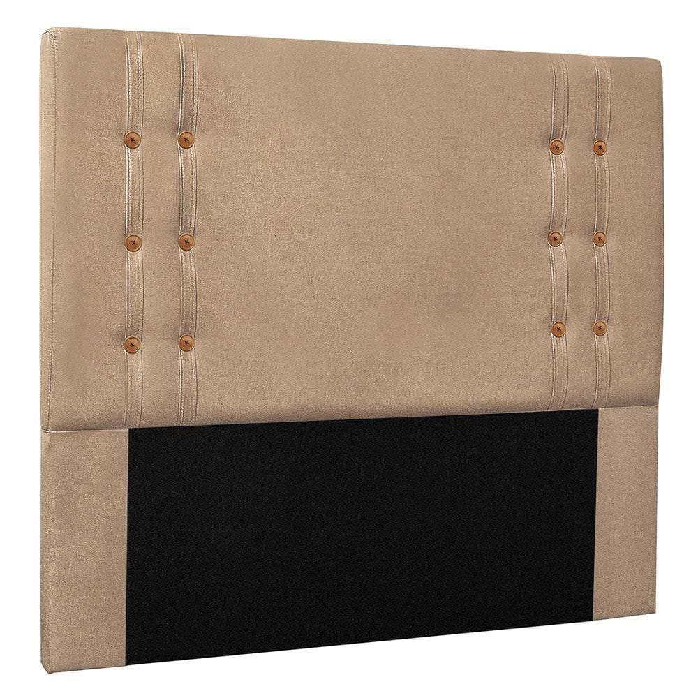 Cabeceira Queen 1,60m Genova Suede Bege