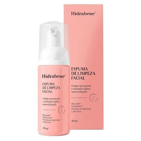Sabonete Espuma de Limpeza Facial Hidrabene 50 mL - Estimula a Defesa Natural da Pele