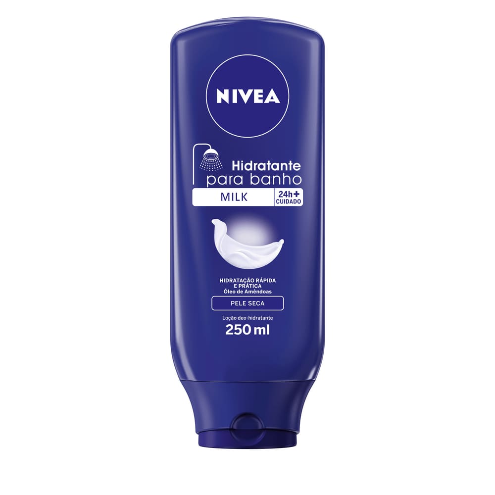 Creme Hidratante Corporal Nívea Milk Para Banho Creme Desodorante 250ml