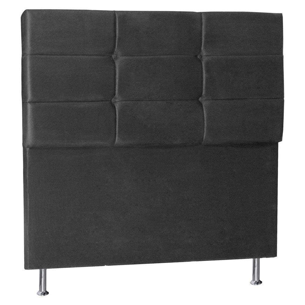 Cabeceira Queen 1,60m Tóquio Suede Cinza