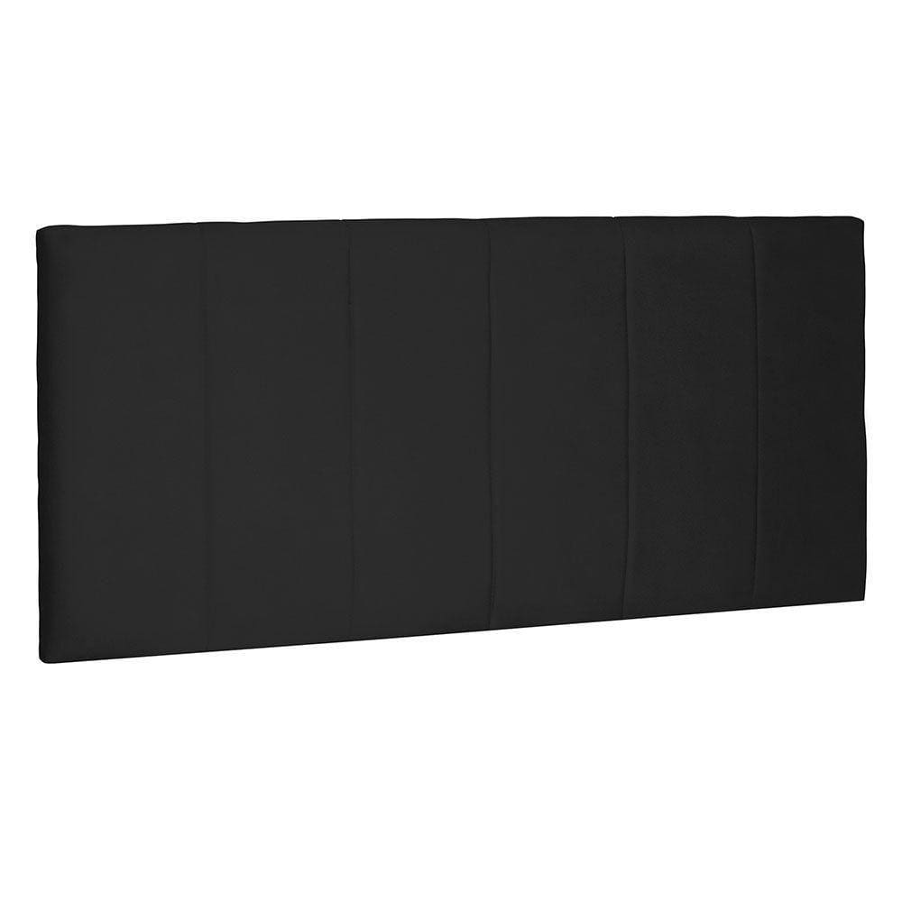 Cabeceira Painel Queen 1,60m Ravenna Suede Preto