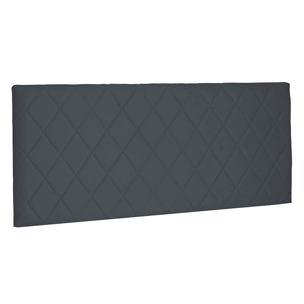 Cabeceira Painel Casal 1,40m Esmeralda Suede Cinza