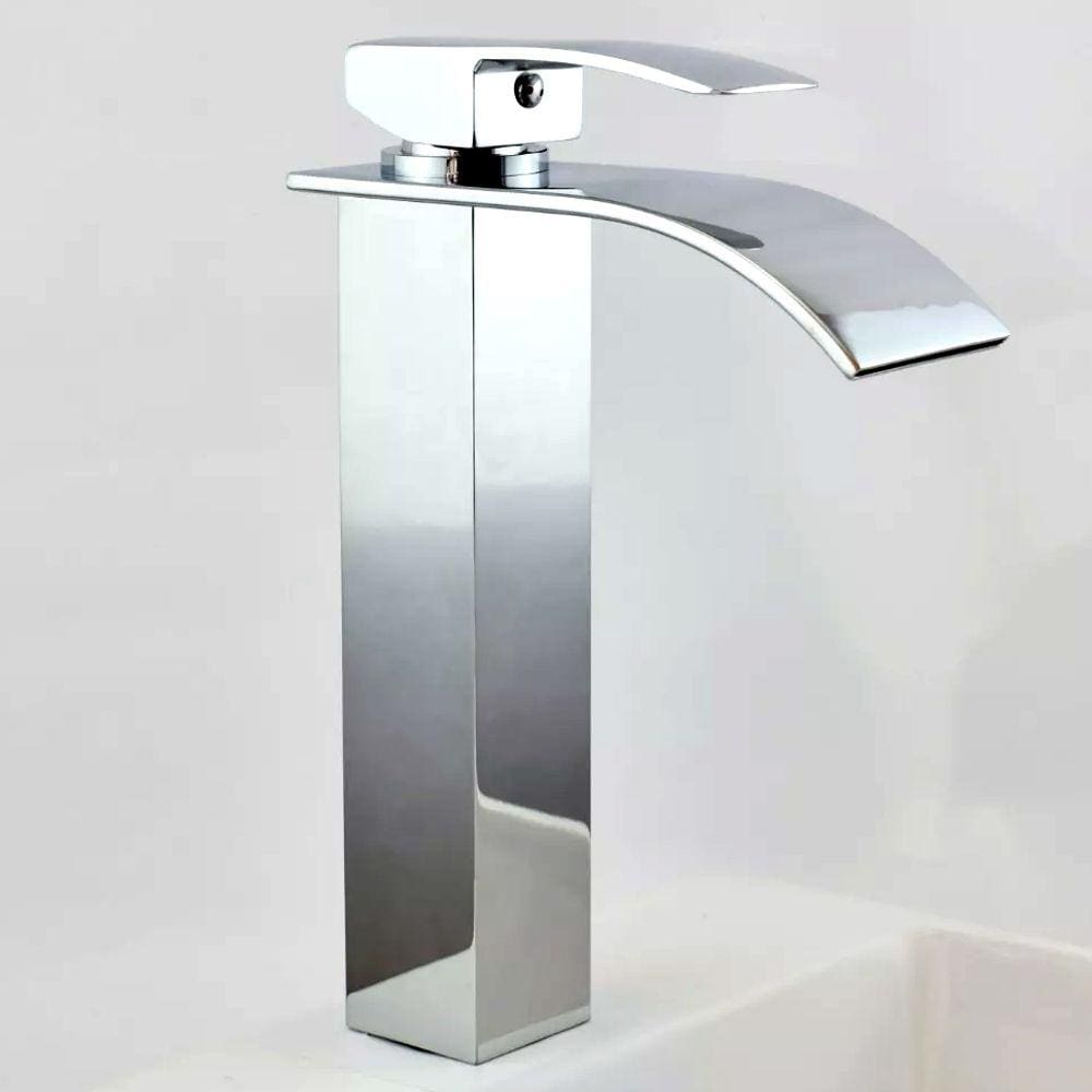 Torneira Cascata Alta Misturador Monocomando Pia Bancada Banheiro Lavabo Lorben