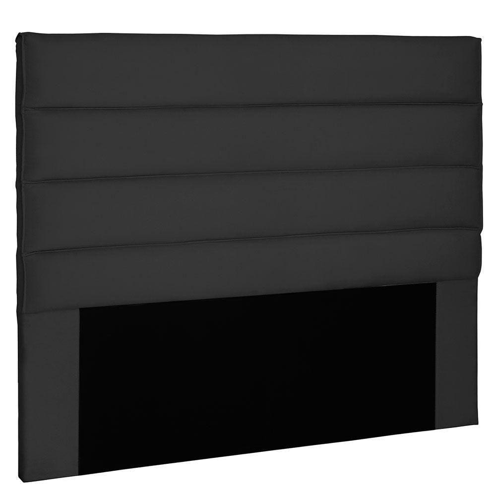 Cabeceira Casal 1,40m La Italiana Suede Preto