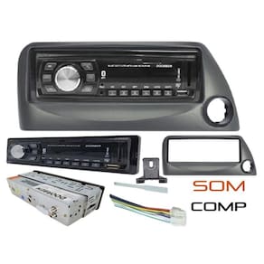 Radio Mp3 Som Automotivo e Moldura Ford Ka Din 1