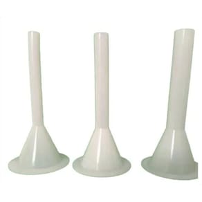 kit de 3 funil para moedor boca 5 de ensacar tripas embutidos