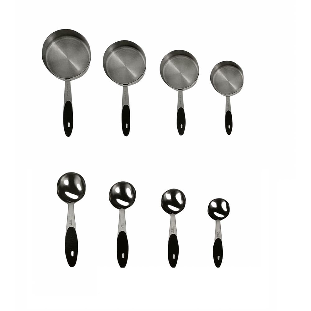 Conjunto De Medidores - Jogo Kit De 8 Scoops Em Aço Inox