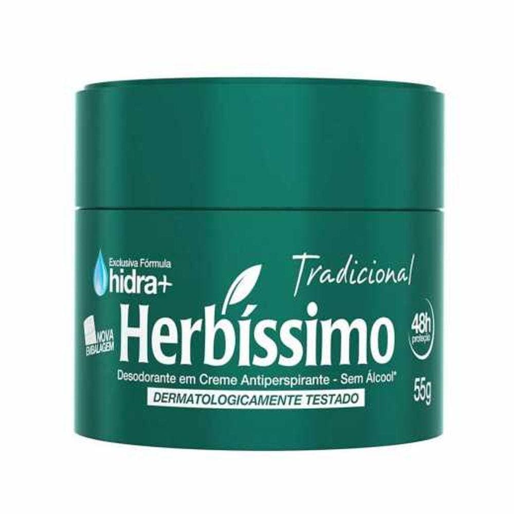 Desodorante Creme Herbissimo Tradicional 55Gr