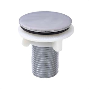 Plug Tampão Para Lavatório Com Rosca Metal Cromado