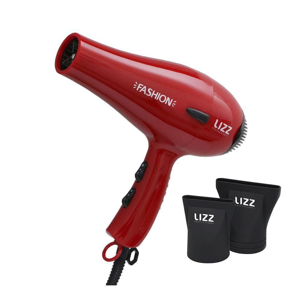 Secador LIZZ Profissional Fashion vermelho - 127V (2000 watts)