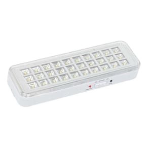 Luminária de Emergência Kit 17 unid. recarregavel com 30 Leds corredor lampada bateria saida Bivolt