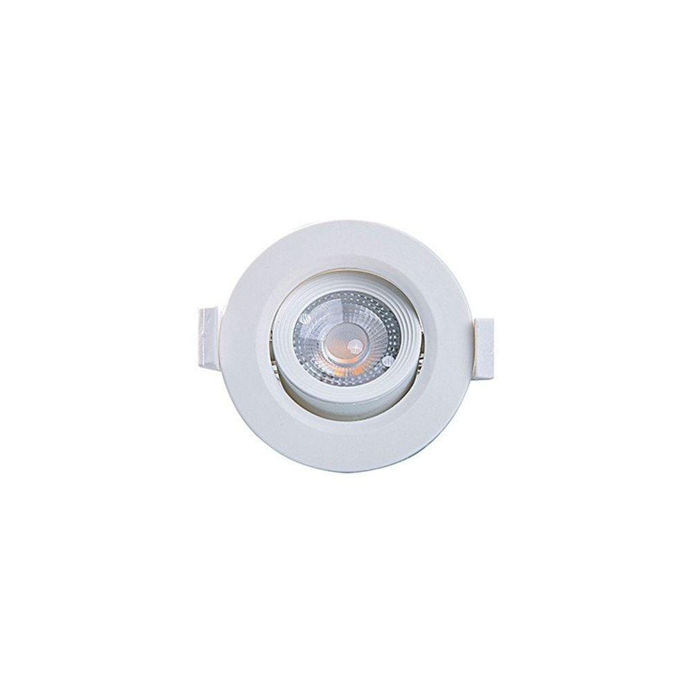Kit 10 Spots de Led Taschibra Alltop MR11 Redondo 3W Bivolt 6500K Luz Branca