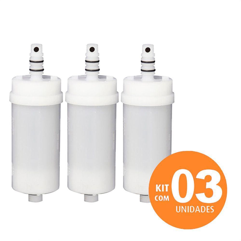 Kit 03 Refil Blindado Branco Universal - Troca 6 Meses