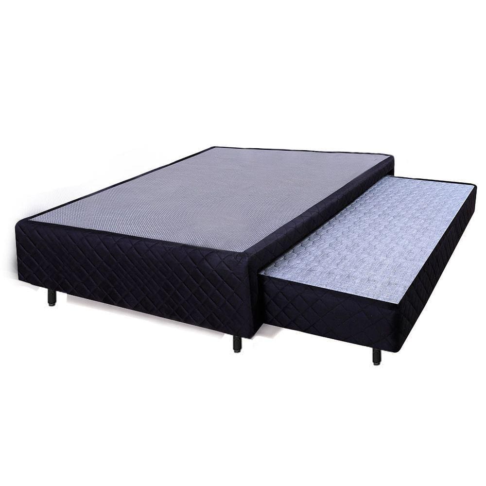Cama Box Casal Com Colchão Auxiliar De Espuma D28 Acolchoes