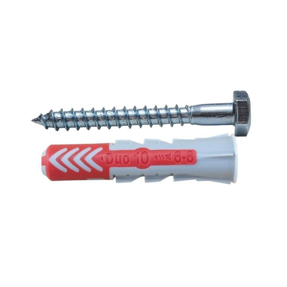 Kit Bucha 10 Fischer Duopower + Parafuso Sext Soberba 1/4x60
