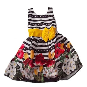 Vestido De Festa Infantil Menina Luxo Florido Girassóis