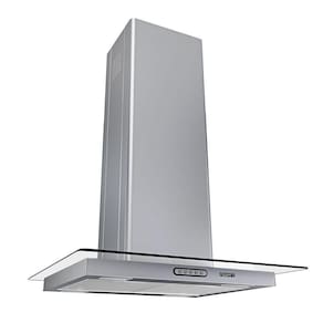 Coifa Ilha 60cm Vidro Reto Fogatti Inox 110v
