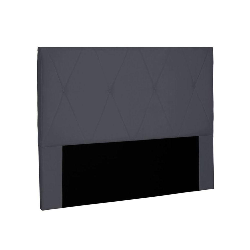 Cabeceira Aquilla Para Cama Box Solteiro 90 Cm Suede Cinza - D`rossi