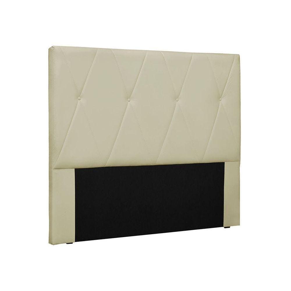 Cabeceira Aquilla Para Cama Box Casal 140 Cm Corino Bege - D`rossi