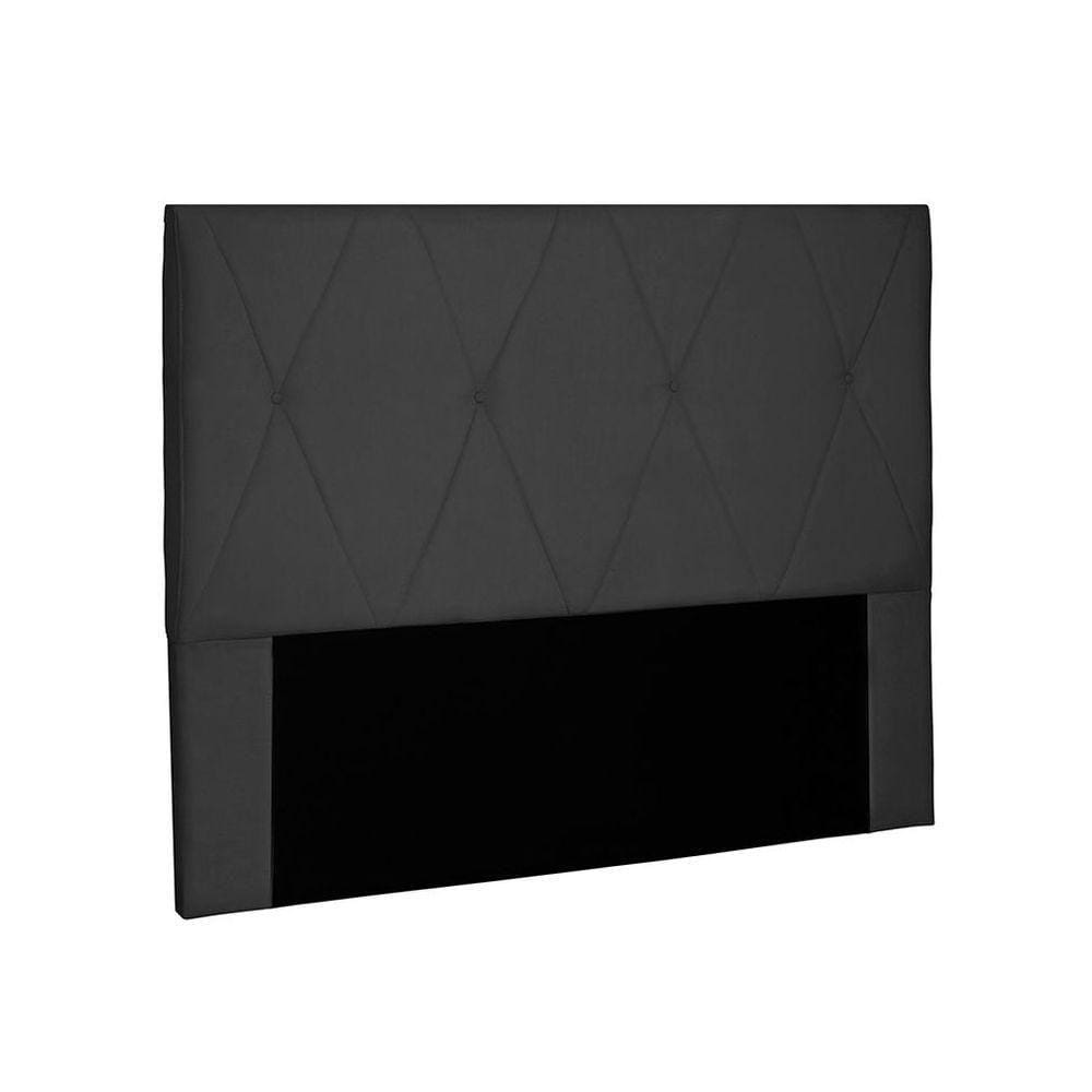 Cabeceira Aquilla Para Cama Box Casal 140 Cm Suede Preto - D`rossi