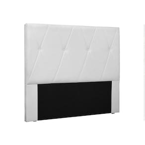 Cabeceira Aquilla Para Cama Box Casal 140 Cm Corino - D`rossi Cor Branco
