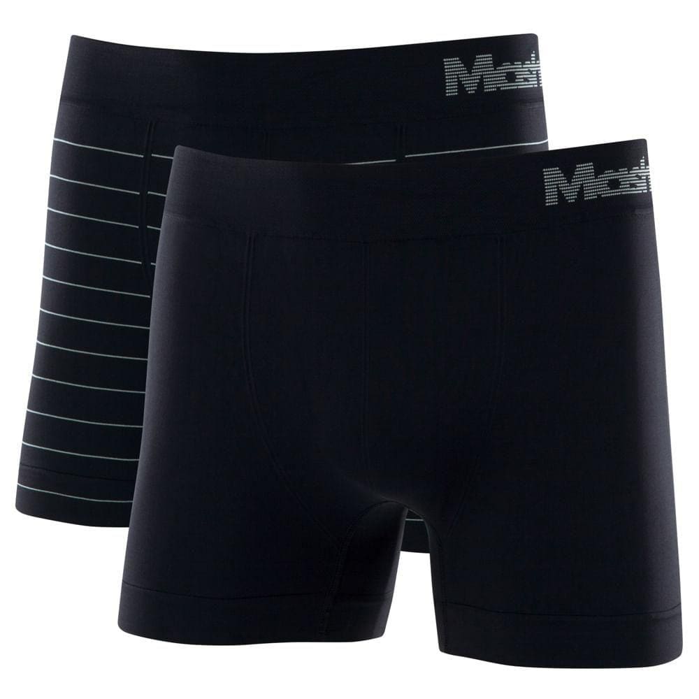 Kit 2 Cuecas Boxer Mash Masculina Microfibra Sem Costura