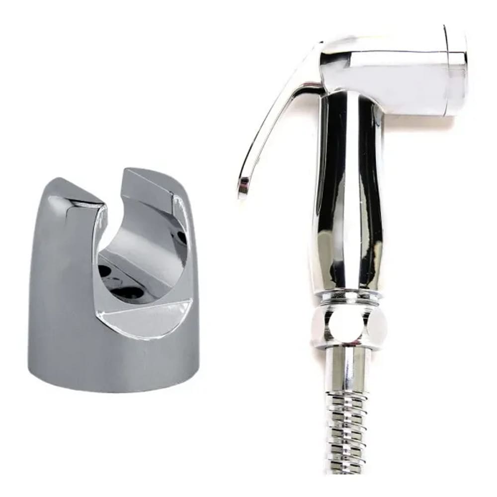 Gatilho De Ducha Em Abs Cromado Com Suporte Cromado