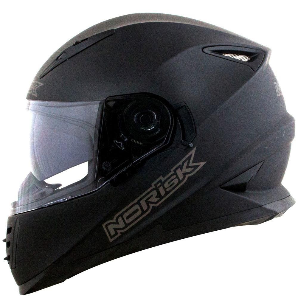 Capacete Norisk Ff302 Monocolor Preto Fosco
