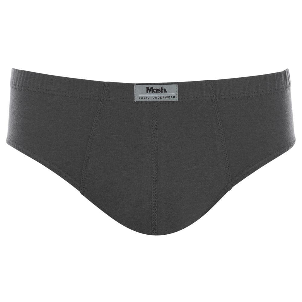 Cueca Slip Mash Masculina Algodão Lisa