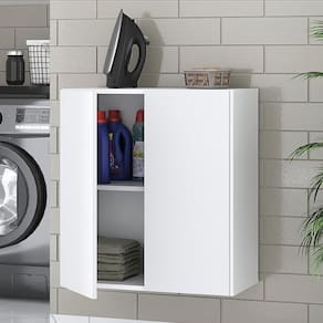 Armário Lavanderia com 2 Portas Multimóveis MP5021 Branco
