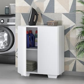 Armário Lavanderia com 2 Portas Multimóveis MP5023 Branco