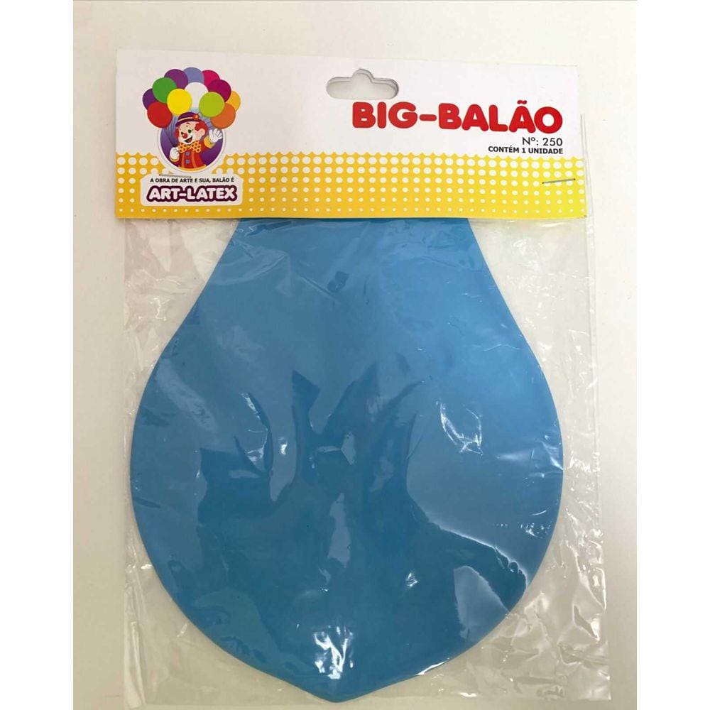 BIG BALAO (FAT BALL) - AZUL CLARO - ART-LATEX Nº 250 - 1 unidade