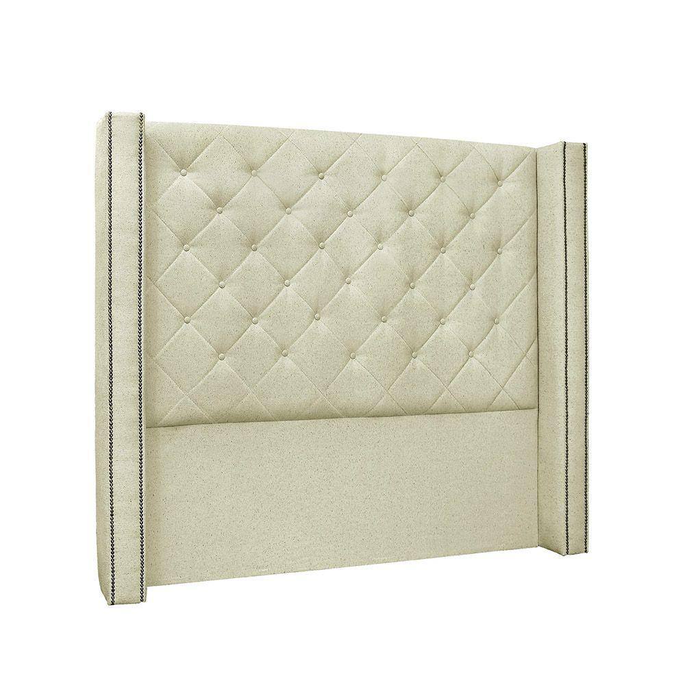 Cabeceira Solteiro 90 cm Vicenza Linho Rustico Natural - SSX Multicoisas