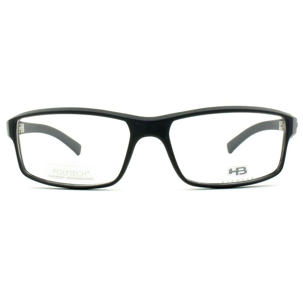 Óculos HB 93055 001 Preto Fosco Lente 5,4 cm