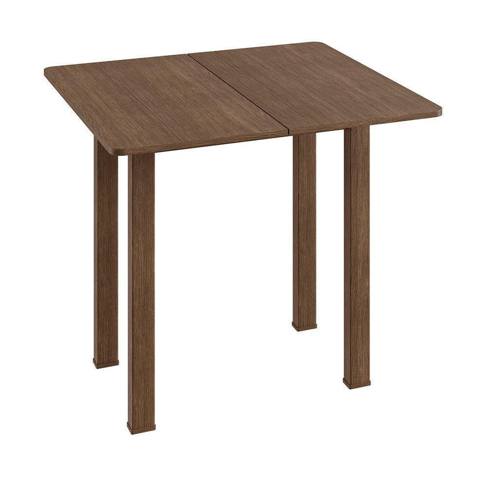 Mesa de Jantar Dobrável Até 4 Lugares Mdf Ameixa Negra