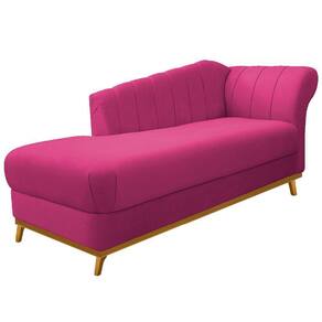 Recamier Vanessa 140cm Lado Esquerdo Suede Pink Doce Sonho