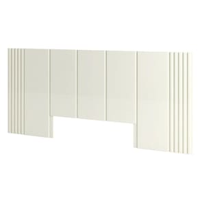 Cabeceira de Madeira para Cama Box Casal 270cm 100% MDF TW184 Off White - Dalla Costa