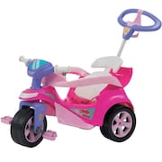 Triciclo Infantil Bandeirante Velobaby com Buzina Rosa