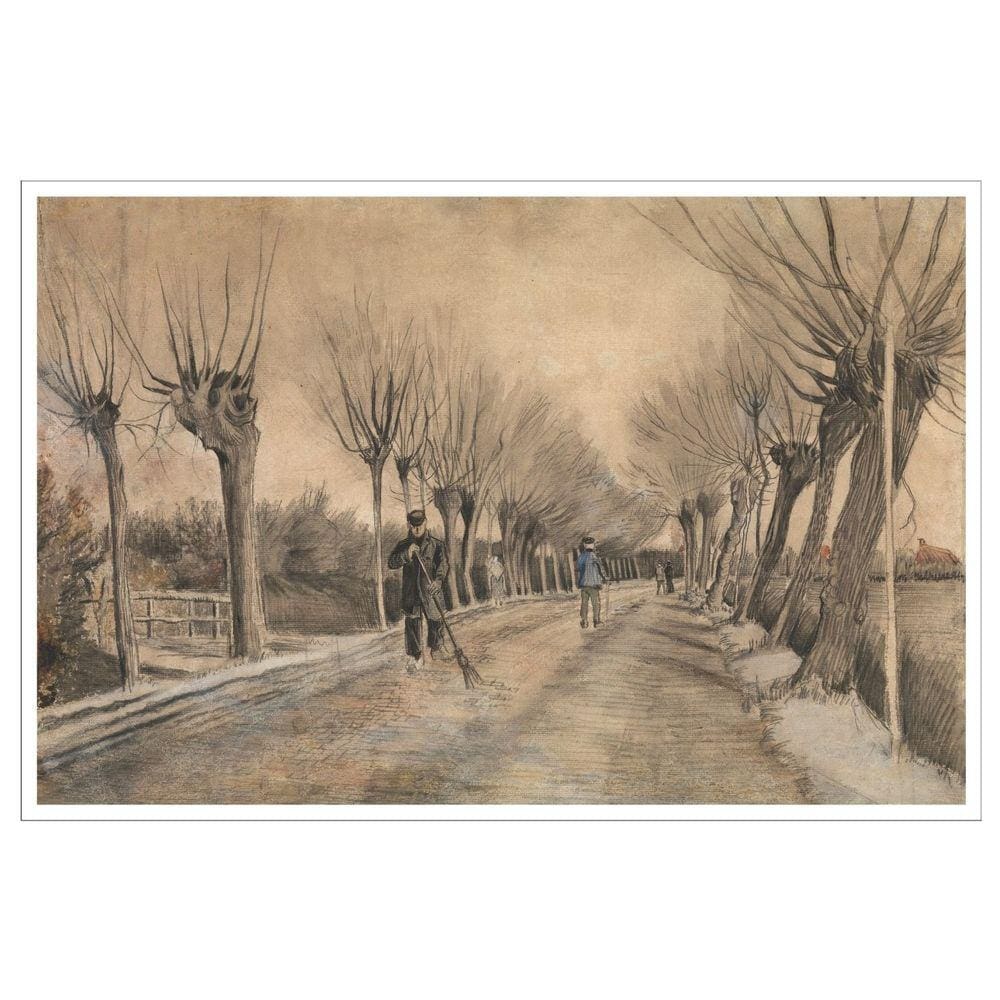 Quadro Estrada Em Etten de Van Gogh 40x60cm Moldura Branca
