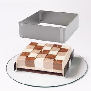 Forma Quadrada Aro modelador P/ Massas e Bolos 15cm até 28cm