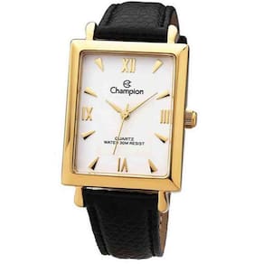 Relógio Champion Dourado com Pulseira de Couro Feminino CH20208J