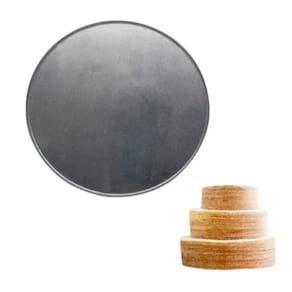 Kit 3 Peças Forma P/ Bolo De Rolo Redonda 35cm Em Alumínio