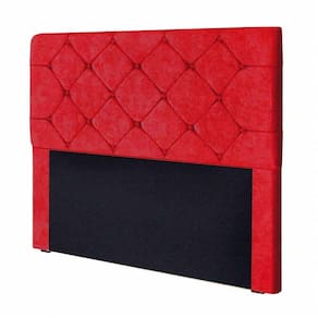 Cabeceira Gabriela 1,95m Para Cama Box King Size Vermelha