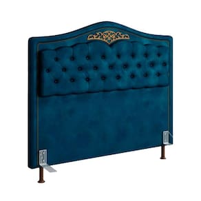 Cabeceira Para Cama de Casal Holanda 1,40 Azul Luxor